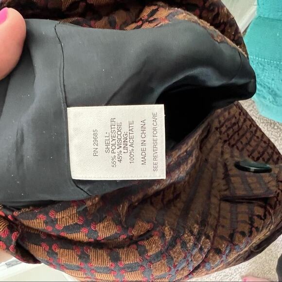 Pendleton Jacquard Squares Front Pocket Pencil Skirt - Picture 3 of 4